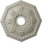 Ekena Millwork Nottingham Medallion (Canopies up to 4 5/8"), 18"OD x 3 1/2"ID x 1 1/2"P, Pot of Cream Crackle CM18NTPCC - alternate 1